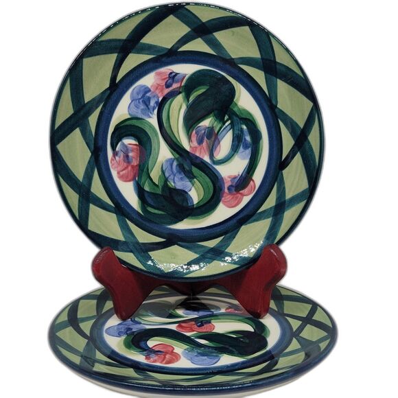 Gail Pittman Fitzpatrick Salad Plates 8 7/8" - Picture 1 of 8